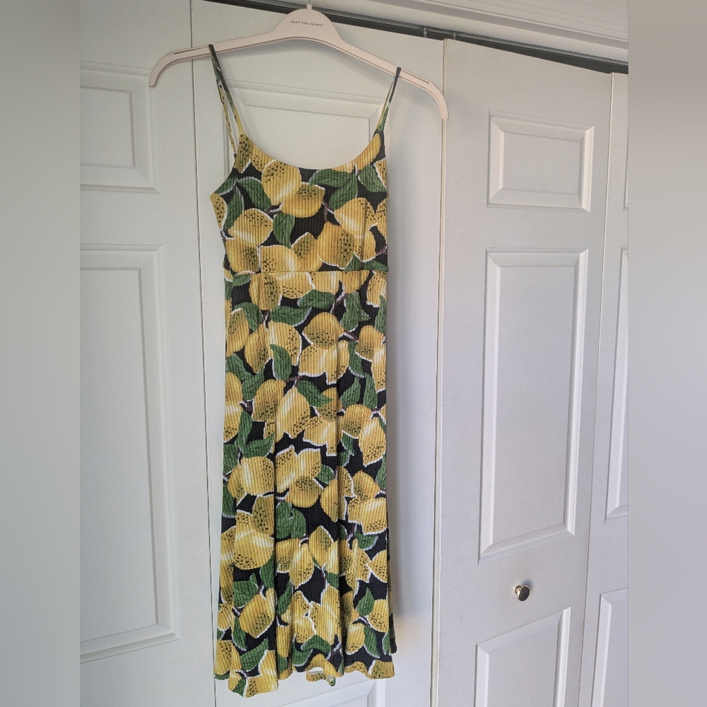 Farm Rio - Lemon Print Dress - Size Medium